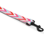 Padded Leash for Dogs, Cats & Puppies (Zig-Zag Red)