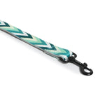 Padded Leash for Dogs, Cats & Puppies (Zig-Zag Green) - The Basil Pet Care