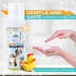 Dry Bath Foam Shampoo for Puppies & Kittens, 150 ML - The Basil Pet Care