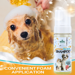 Dry Bath Foam Shampoo for Puppies & Kittens, 150 ML - The Basil Pet Care