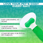 BASIL Auto Slicker Brush & Comb for All Pet Breeds