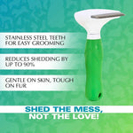 BASIL Pet De-Shedding Comb for Dogs & Cats