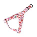 BASIL Zig-Zag Print Padded Harness, Red