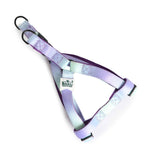 Basil Printed Dog Harness – Green & Purple, Adjustable & Comfortable No-Pull Harness for Walking and Training Dogs of All Sizes