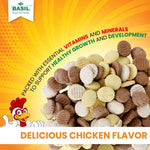 Dog Biscuits, Round Shaped, Chicken Flavor - Suitable for All Breeds, Small Dogs - 900 Grams