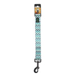 BASIL Padded Adjustable Pet Collar, 4 Ft Leash & Harness (Zig Zag Green) - The Basil Pet Care
