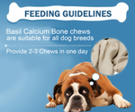 BASIL Calcium Bone Treat for Dogs & Puppies | 100 Grams - The Basil Pet Care