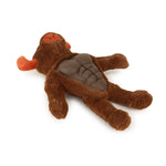 BASIL Big Bull Plush with Squeaky TPR Adult Dog Chew Toy