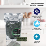 BASIL Dental Care Twisted Chew Sticks for Dogs & Puppies | 200 Grams - The Basil Pet Care