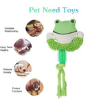 BASIL Plush toy with Rope Green