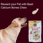 BASIL Calcium Bone Treat for Dogs & Puppies | 100 Grams - The Basil Pet Care
