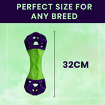 BASIL Squeaky Dumbbell with Treat Dropper - The Basil Pet Care