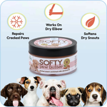 BASIL Softy Paw Butter for Dogs & Cats, 50Gms - Soothing Moisturizer for Paws and Noses - The Basil Pet Care