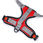 No-Pull Vest Reflective Handle Harness - Red
