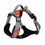 No-Pull Vest Reflective Handle Harness - Orange