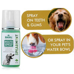 BASIL Spearmint Mouth Freshening Spray for Dogs, 130ml