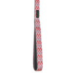 BASIL Zig Zag Adjustable Collar & Leash, 4 Feet (Red)