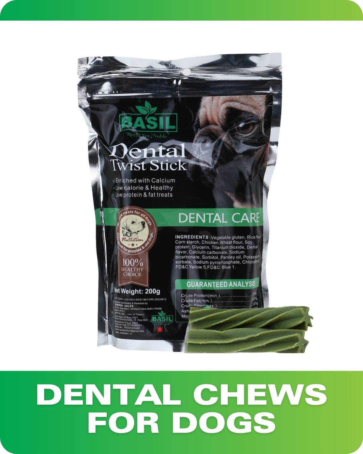 DENTAL CHEWS FOR DOGS