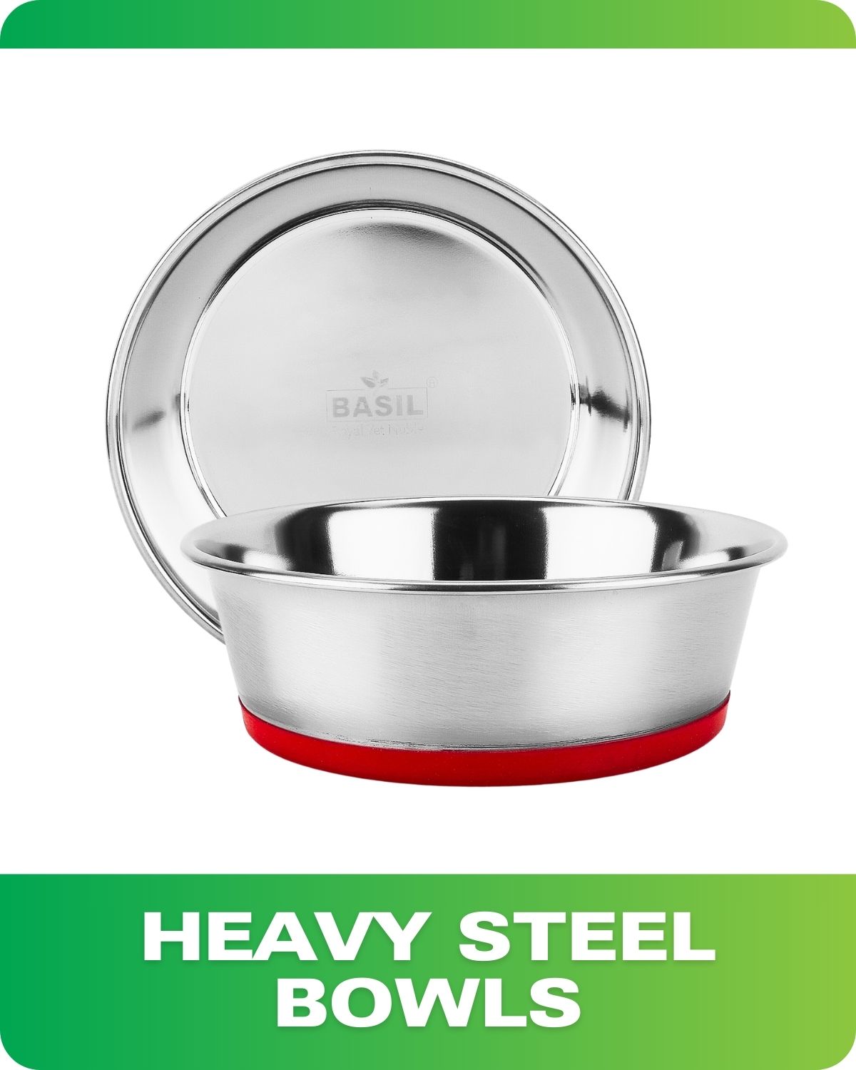 HEAVY STEEL BOWLS