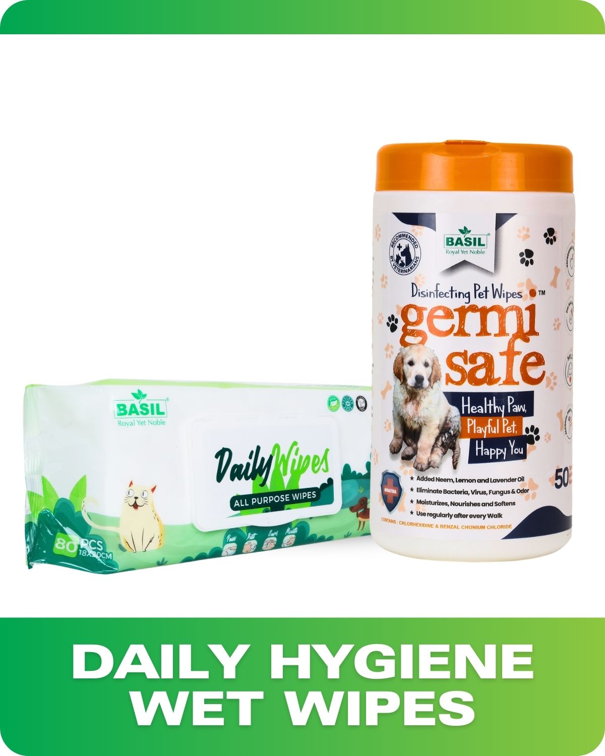 DAILY HYGIENE PET WET WIPES