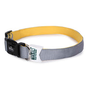 Padded Adjustable Collar for Dogs, Puppies & Cats (Gray)