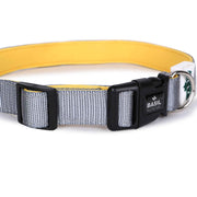 Padded Adjustable Collar for Dogs, Puppies & Cats (Gray)