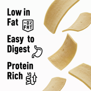 Basil Daily Collagen Hand-Cut Chips for Dogs | Rawhide-Free High Protein Chew | Natural Alternative to Rawhide & Yak Cheese | Long-Lasting Support for Joints, Skin & Dental Health