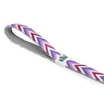 Padded Leash for Dogs, Cats & Puppies (Zig-Zag Purple)