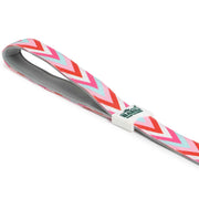 Padded Leash for Dogs, Cats & Puppies (Zig-Zag Red)