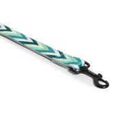 Padded Leash for Dogs, Cats & Puppies (Zig-Zag Green) - The Basil Pet Care