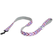 Padded Leash for Dogs, Cats & Puppies (Zig-Zag Purple)
