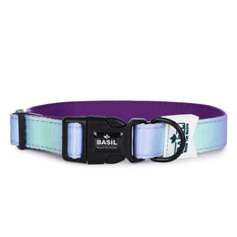 Padded Adjustable Collar for Dogs, Cats & Puppies (Purple & Blue)