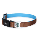 Padded Adjustable Collar for Dogs, Puppies & Cats (Brown)
