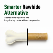 Basil Daily Collagen Hand-Rolled Sticks for Dogs | Rawhide-Free High Protein Chew | Natural Alternative to Rawhide & Yak Cheese | Long-Lasting Support for Joints, Skin & Dental Health