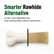 Basil Daily Collagen Hand-Cut Chips for Dogs | Rawhide-Free High Protein Chew | Natural Alternative to Rawhide & Yak Cheese | Long-Lasting Support for Joints, Skin & Dental Health