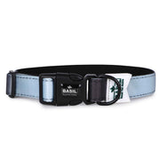 Padded Adjustable Collar for Dogs, Cats & Puppies (Black & Gray)