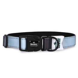 Padded Adjustable Collar for Dogs, Cats & Puppies (Black & Gray)