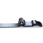 Padded Adjustable Collar for Dogs, Cats & Puppies (Black & Gray)