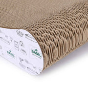 BASIL Cat Scratcher with Toggle Ball – Durable Corrugated Material, Fun Interactive Design for Cats