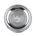 Basil Stainless Steel & Melamine Print Bowl – Durable Feeding Bowl for Dogs & Cats | Pet Life Outdoor Exclusive