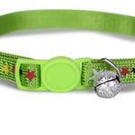 Basil Printed Adjustable Collar for Puppies & Cats – Stylish & Comfortable Design