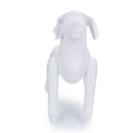 Dummy Dog Inflatable Pet Shop Display Mannequin for Dog Clothing and Accessories (White) - The Basil Pet Care
