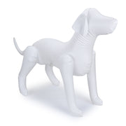 Dummy Dog Inflatable Pet Shop Display Mannequin for Dog Clothing and Accessories (White) - The Basil Pet Care