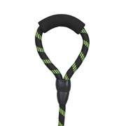 BASIL Rope Leash for Dogs & Puppies, 4 Feet (Black & Green)
