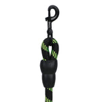 BASIL Rope Leash for Dogs & Puppies, 4 Feet (Black & Green) - The Basil Pet Care