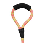 BASIL Rope Leash for Dogs & Puppies, 4 Feet (Yellow & Pink)