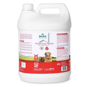 Basil No Tick Preventive Herbal Shampoo – 5L Gallon for Effective Tick & Flea Control