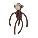 BASIL Monkey Plush Toy with TPR for Dogs & Puppies - Soft, Durable, and Fun Interactive Play