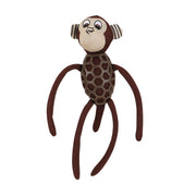 BASIL Monkey Plush Toy with TPR for Dogs & Puppies - Soft, Durable, and Fun Interactive Play