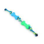 BASIL Double Bone on Rope Dog Chew Toy - The Basil Pet Care